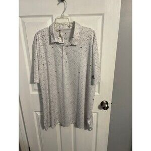 Adidas Golf Flag Print Polo Golf Shirt Size 2XL New With Tags